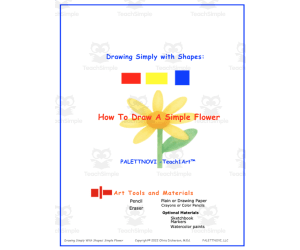 Drawing Simply With Shapes - How to Draw A Simple Flower