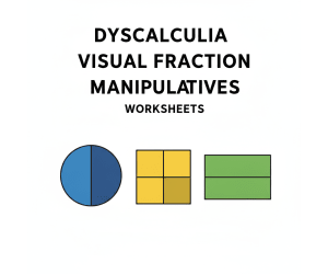 Dyscalculia Visual Fraction Manipulatives