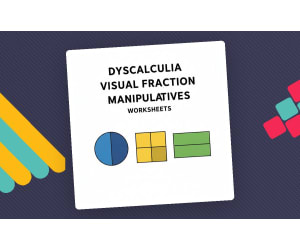 Dyscalculia Visual Fraction Manipulatives