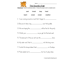 EA Worksheet