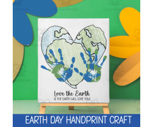 Earth Day LOVE Handprint Art/Craft
