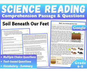 Earth Science Reading Comprehension Passage: Soil Types (Docs)