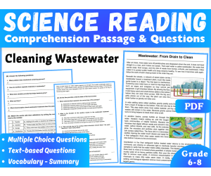 Earth Science Reading Passage: Cleaning Wasterwater (PDF)