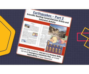 Earthquakes - Scientific Comprehension Reading Article Part 2 - Grade 8 and Up
