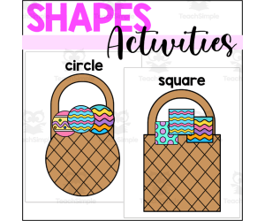 Easter 2D Shapes Sorting Mats