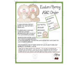 Easter ABC Order