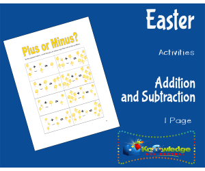 Easter Activities: Addition and Subtraction