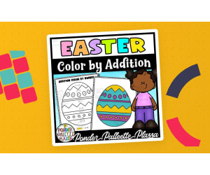 Easter Addition Color by Number