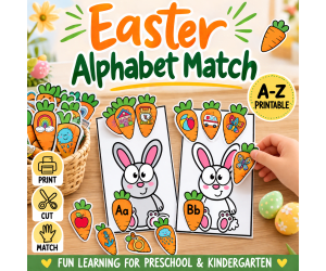 Easter Alphabet Matching Activity – Fun Spring Learning Printable!