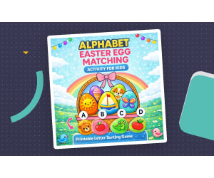 Easter Alphabet Matching Activity | Letter Sorting Game Kids