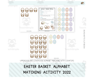 Easter Basket Alphabet Matching Activity