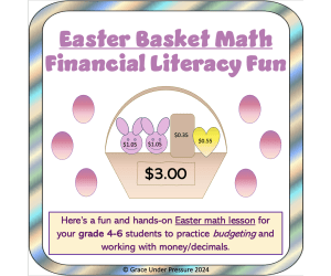 Easter Basket Math: Financial Literacy Fun for Grades 4-6