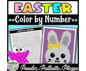 Easter Color by Number - Keep' em Busy Activity