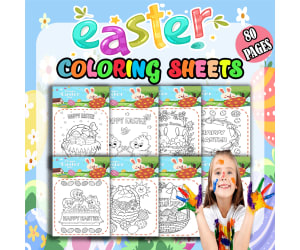 Easter Coloring Pages activities for Preschool and Kindergarten - 1st