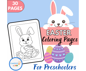Easter Coloring Pages for Preschoolers