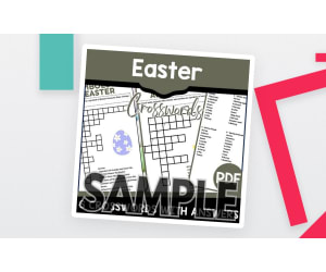 Easter Crossword: 1 Page Sample (PDF)