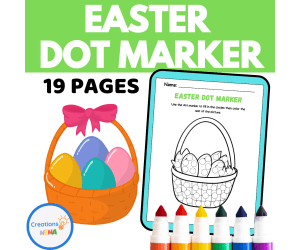 Easter Dot Marker Worksheets