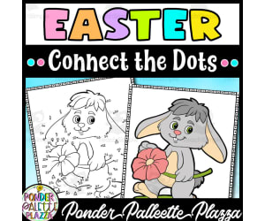 Easter Dot to Dot - Trace and Color 3
