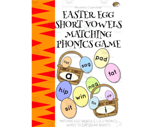 Easter Egg Short Vowels Phonics Activity