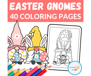 Easter Gnomes Coloring Pages