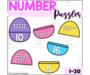 Easter Number Puzzles 1-20