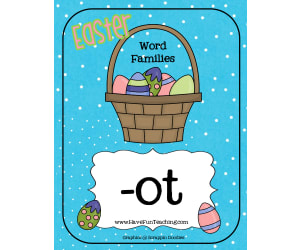 Easter OT Word Family Activity
