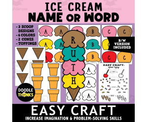Easy Ice Cream Name Craft – Fun Paper Craft for Kids