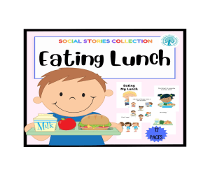 Eating My Lunch at School Social Story
