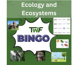 Ecology and Ecosystems Science BINGO Activity