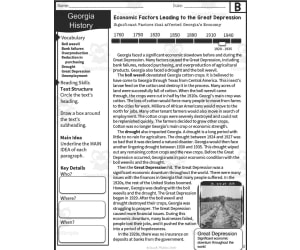 Economic Events + The Great Depression Reading Packet