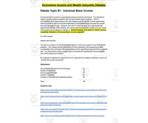 Economics: Inequality Debates