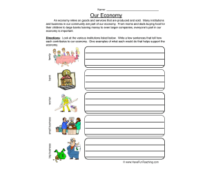 Economy Worksheet