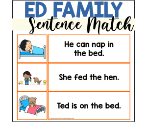 ED Word Family Sentence Matching