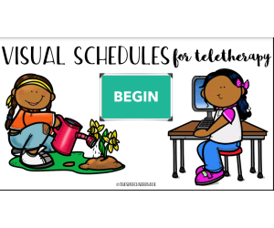 EDITABLE Digital Visual Schedules with Tokens - Spring Garden