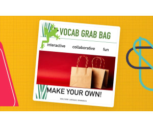 Editable Make Your Own: Vocabulary Grab Bag Game