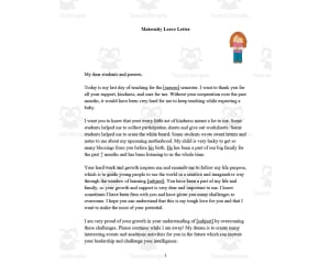 Editable Maternity Leave Letter