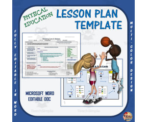 Editable PE Lesson Plan Template