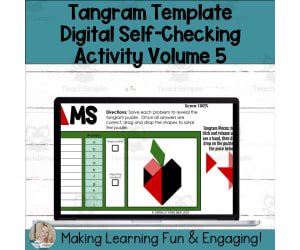 Editable Self-Checking Tangram Template - Digital Resource Vol. 5 Back