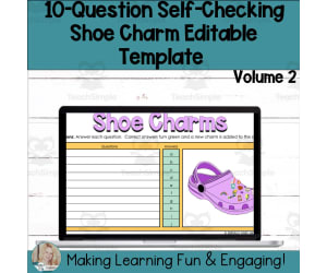 Editable Self-Checking Template - Digital Resource Vol. 2