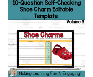 Editable Self-Checking Template - Digital Resource Vol. 3