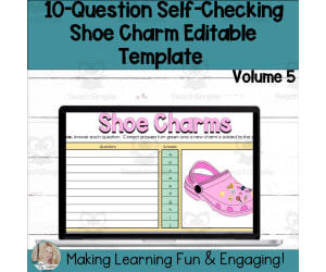 Editable Self-Checking Template - Digital Resource Vol. 5
