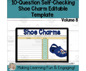 Editable Self-Checking Template - Digital Resource Vol. 8