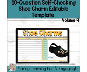 Editable Self-Checking Template - Digital Resource Vol. 9