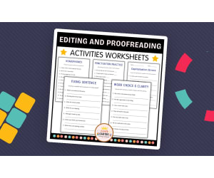 Editing and Proofreading Grammar Worksheets - Sentence Proofreading