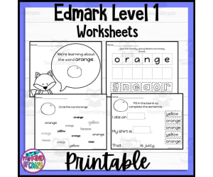 Edmark, Level 1 Set E Printable, Special Ed