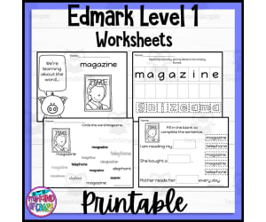 Edmark, Level 1 Set M Printable, Special Ed