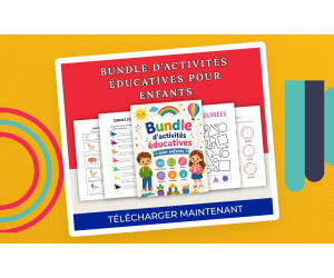 French Educational Activity Bundle for Kids