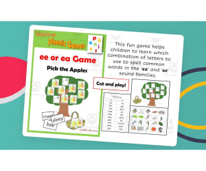 ee or ea Phonic Game
