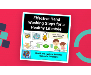 Effective Hand Washing Steps Poster for a Healthy Lifestyle