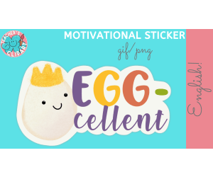 Eggcellent  Animated Digital Stickers
